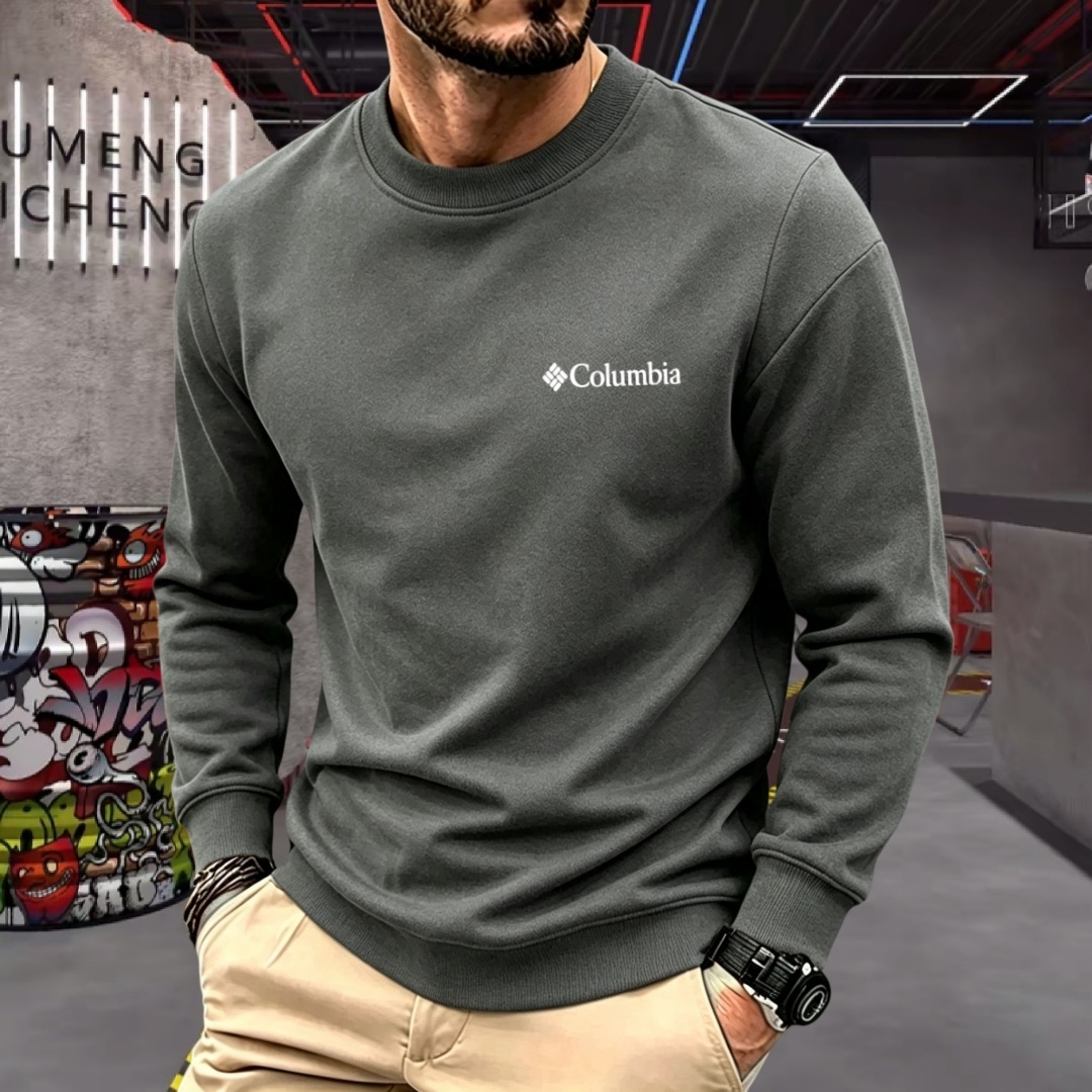 Men'S Fashion Brand - Мягкая хлопковая мужская футболка с длинным