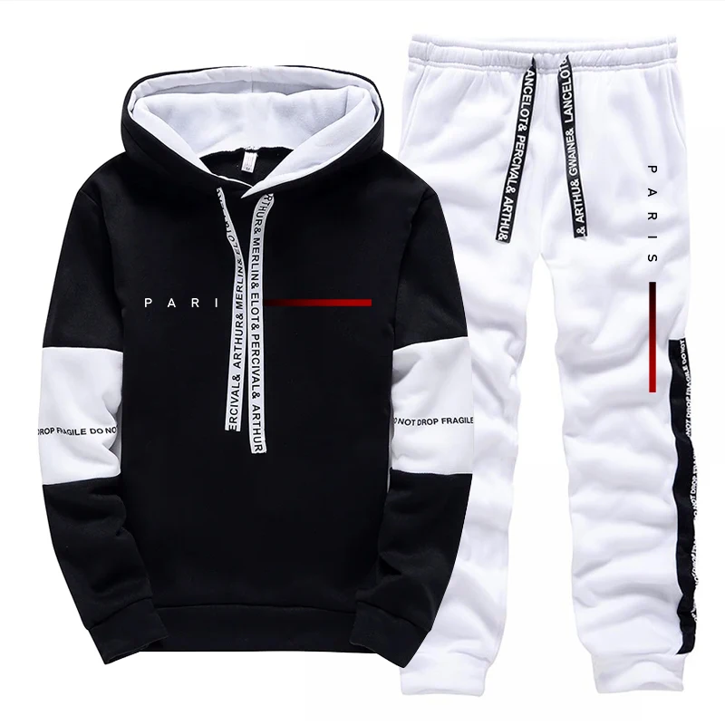 Jogger Sweatpants Men - Мужской комплект в стиле парижской моды:
