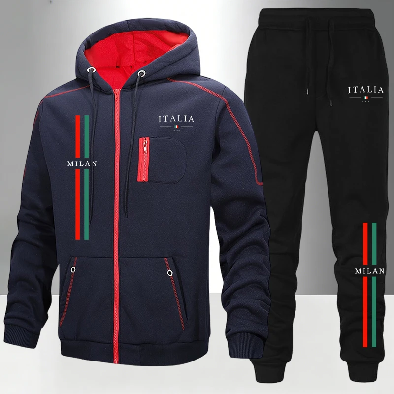 Jogger Sweatpants Men - Осенне-зимний повседневный спортивный костюм для мужчин: