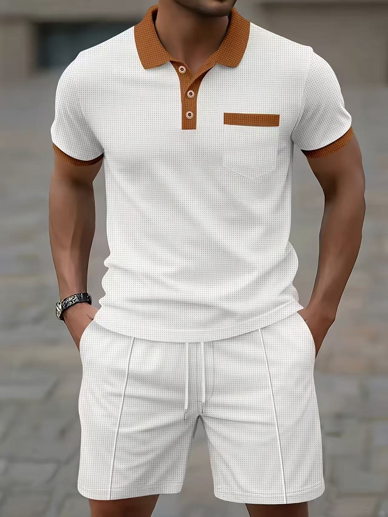 Men'S Fashion Course - Бестселлер: мужской летний комплект из футболки-поло