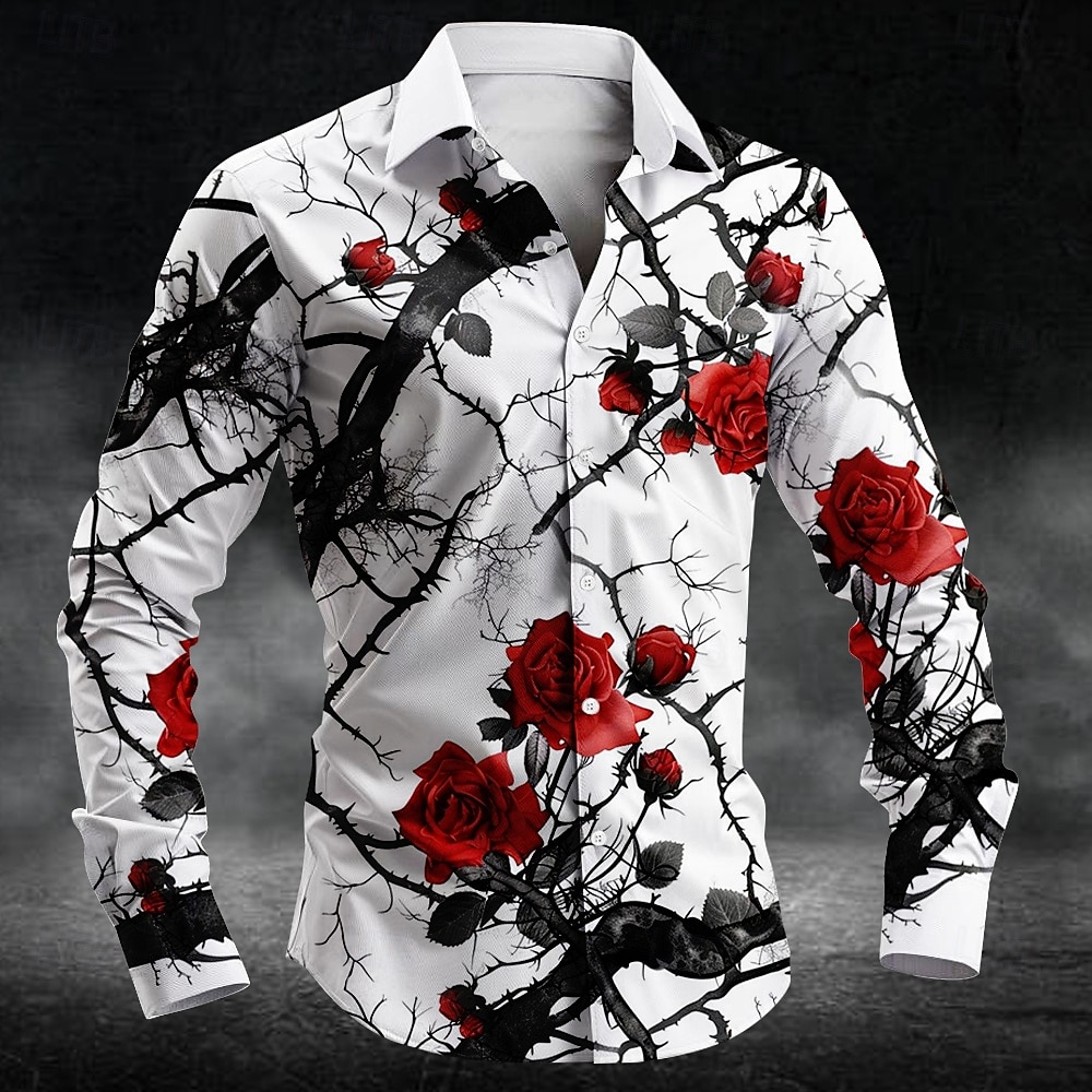 Men'S Fashion Course - Модная мужская рубашка с 3D-принтом в