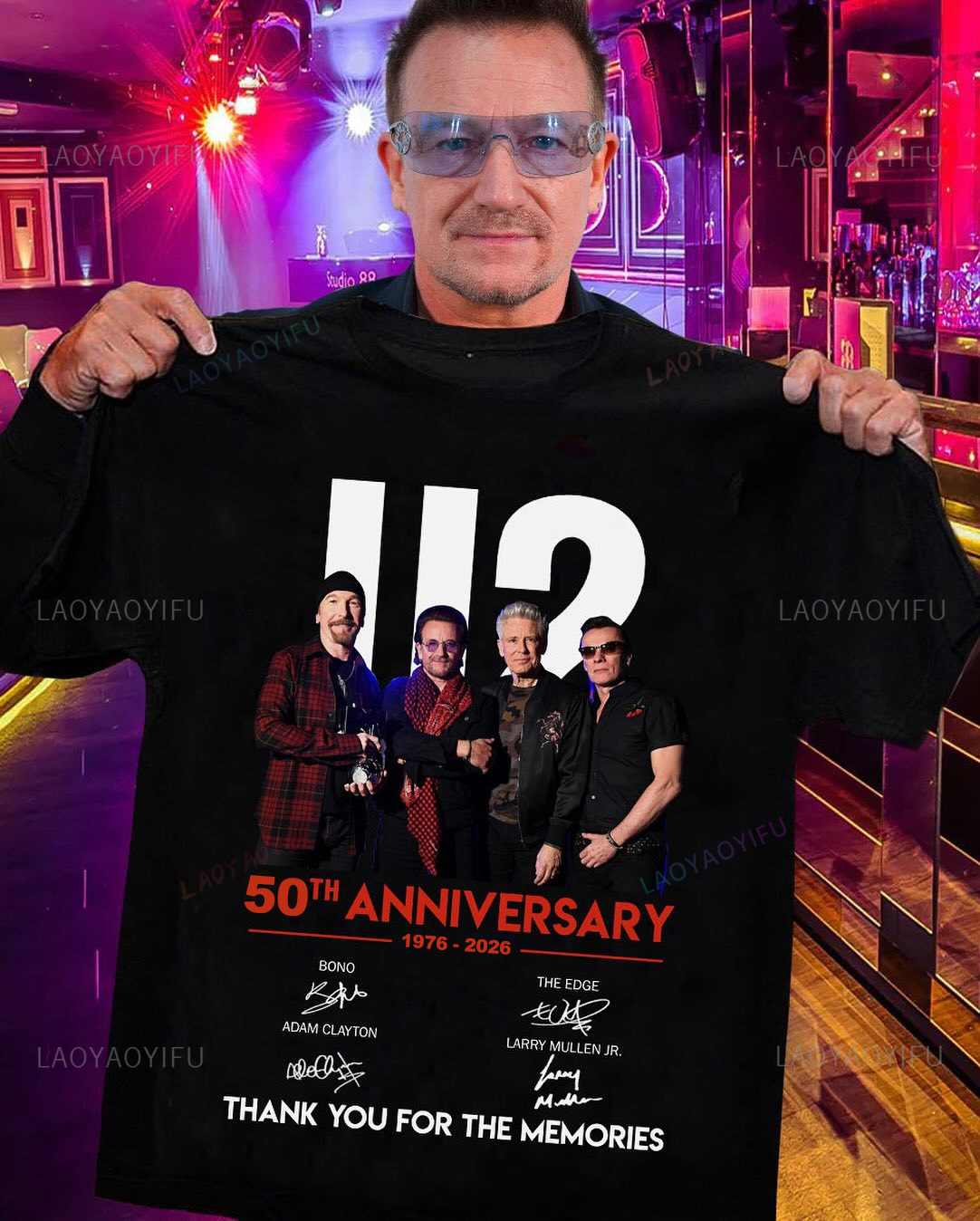 Men'S Fashion Over 50 - Футболка унисекс с рисунком U2 Band