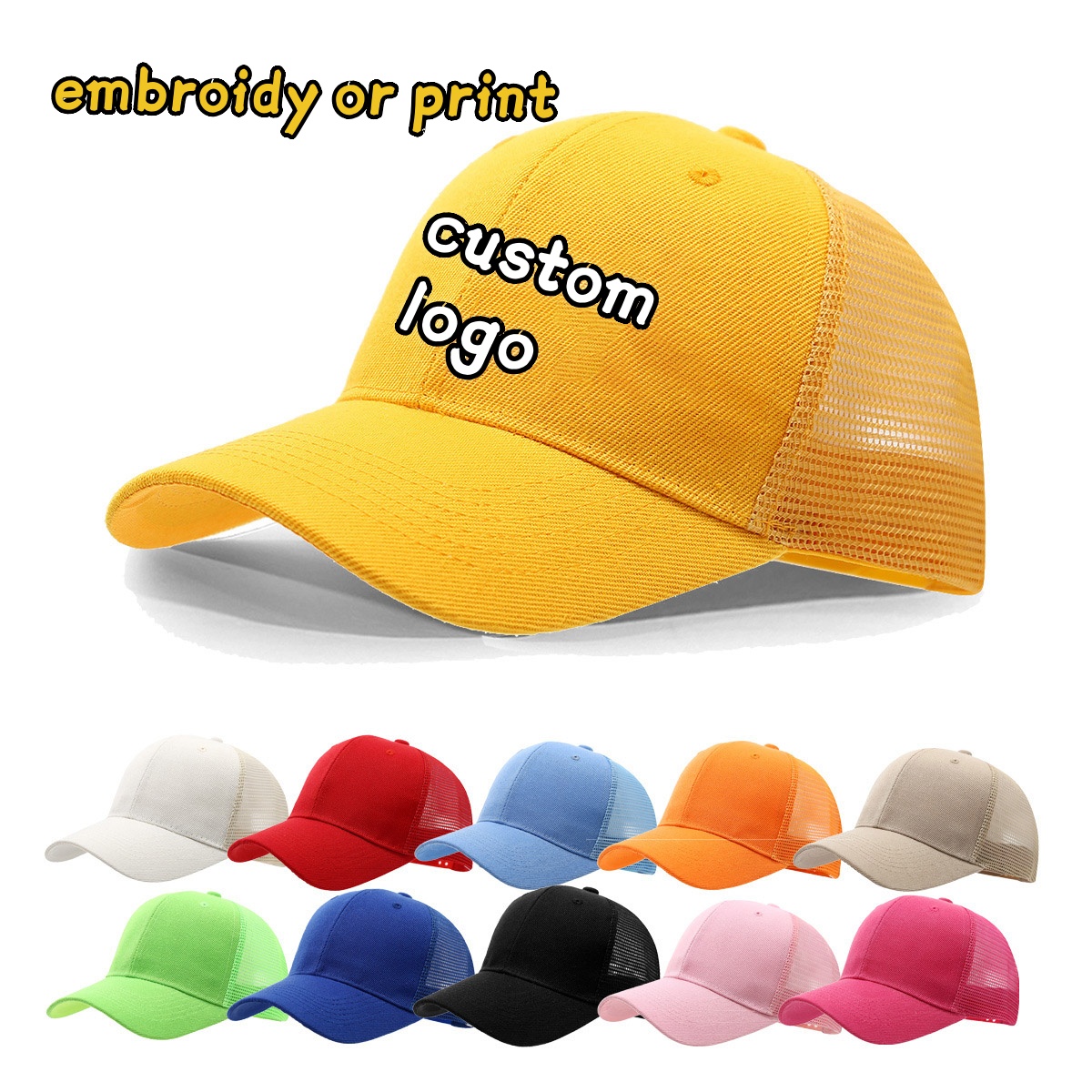 Кепка с логотипом на заказ, од – обзор и цена Trucker Hat Cap