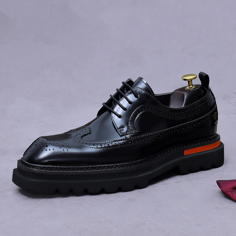 Мужские оксфорды на платформе  – обзор и цена Oxford Shoes Brogue